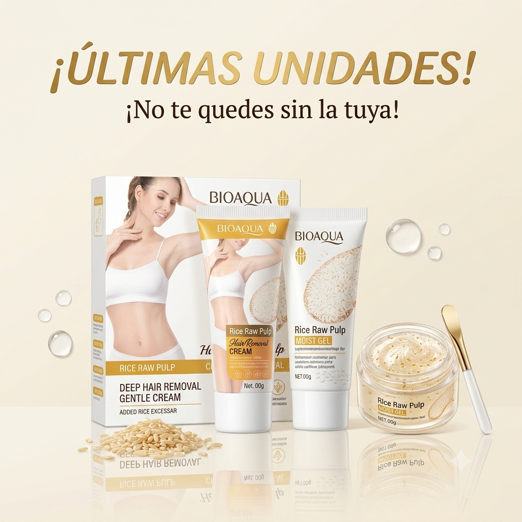 SilkRice™ - Kit Depilatorio & Regenerador de Arroz