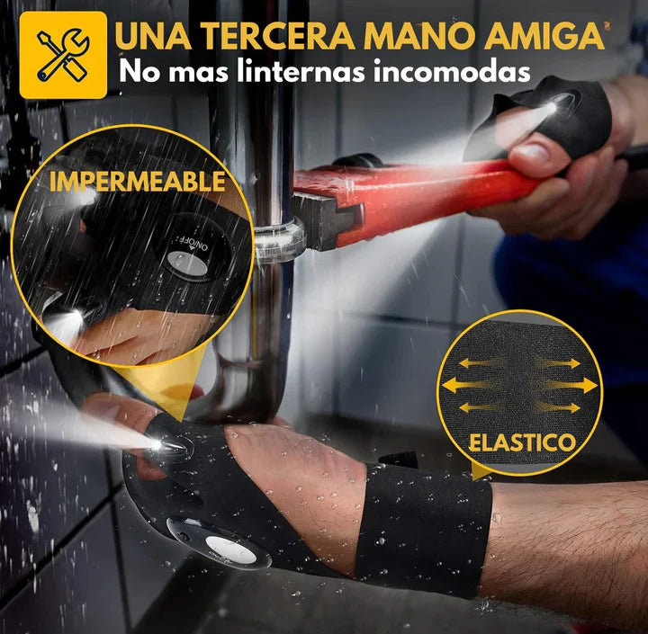 LumiHands® - Guantes Con Linterna Led Impermeable
