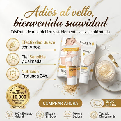 SilkRice™ - Kit Depilatorio & Regenerador de Arroz